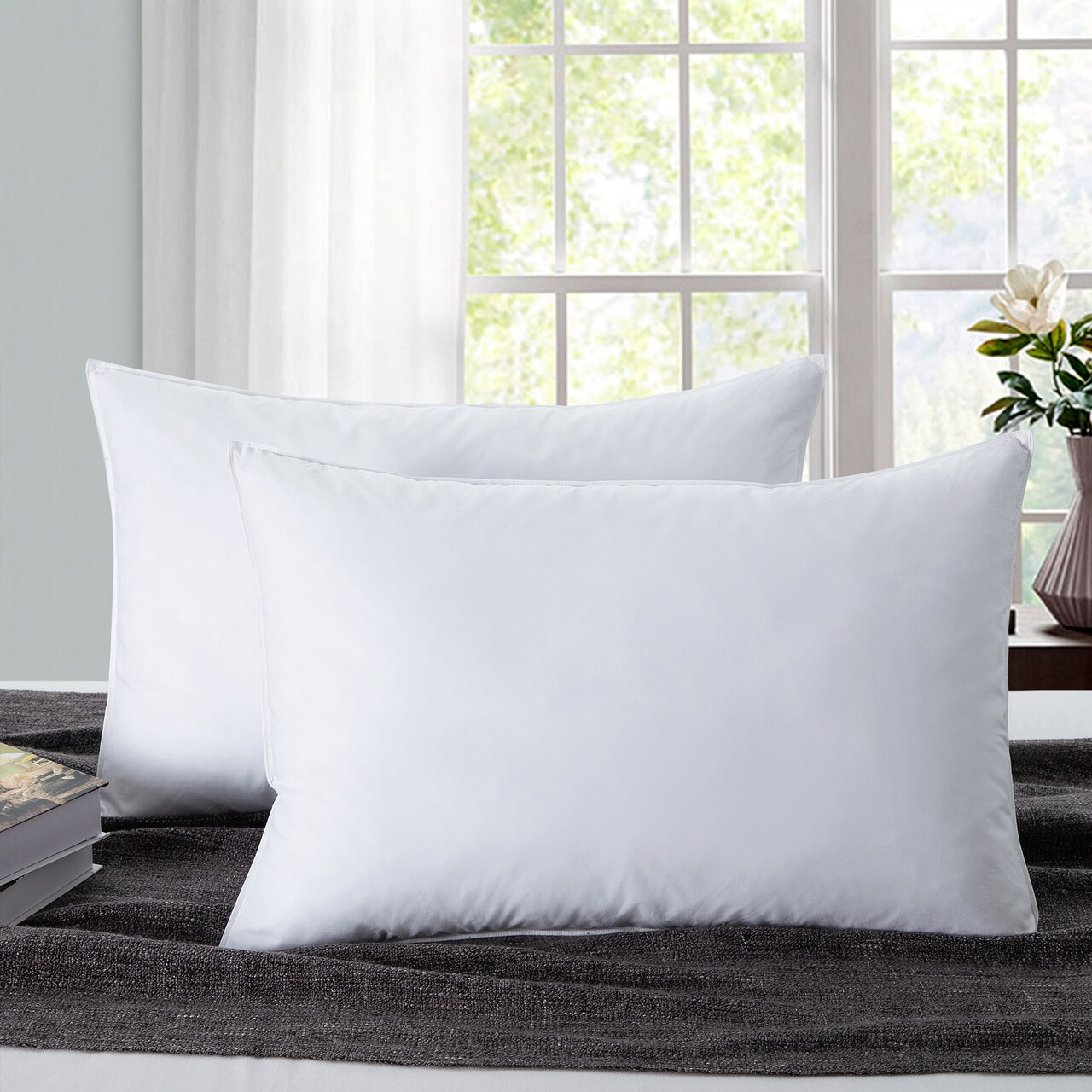 No top feather pillows